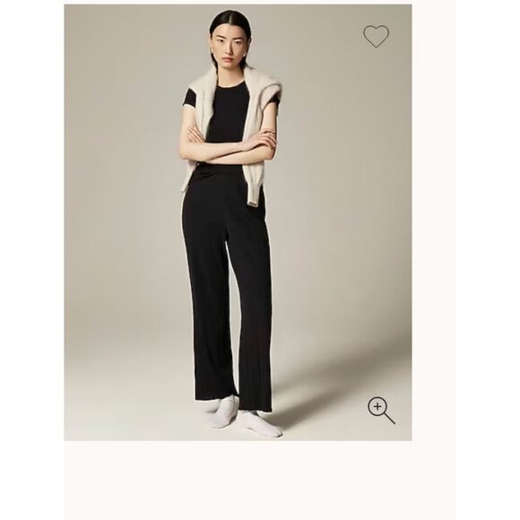 J. Crew Black Wide-Leg Pants - Picture 1 of 6
